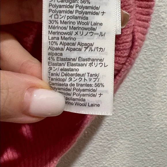 J. Crew Supersoft Cropped Tank Top Alpaca/Wool Blend Size L - Picture 6 of 6